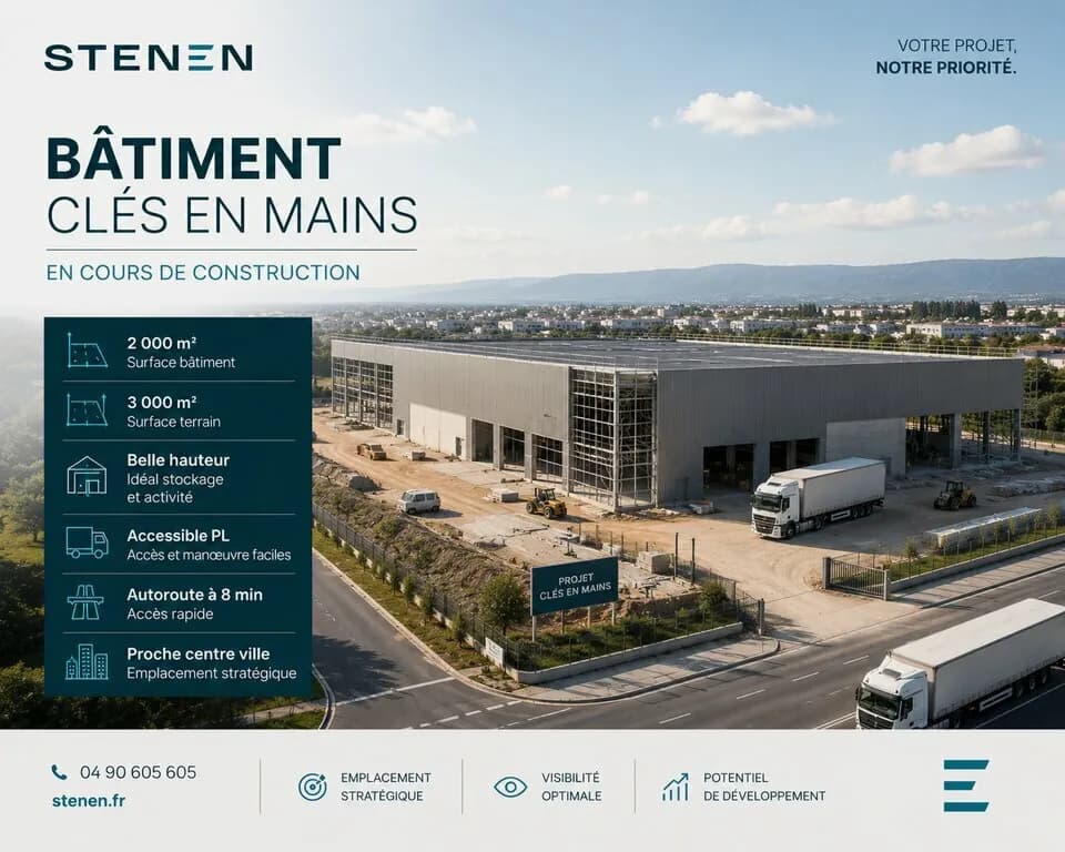 LOCAL D'ACTIVITE - ENTREPOT A VENDRE OU A LOUER DE 2 000 M&sup2;