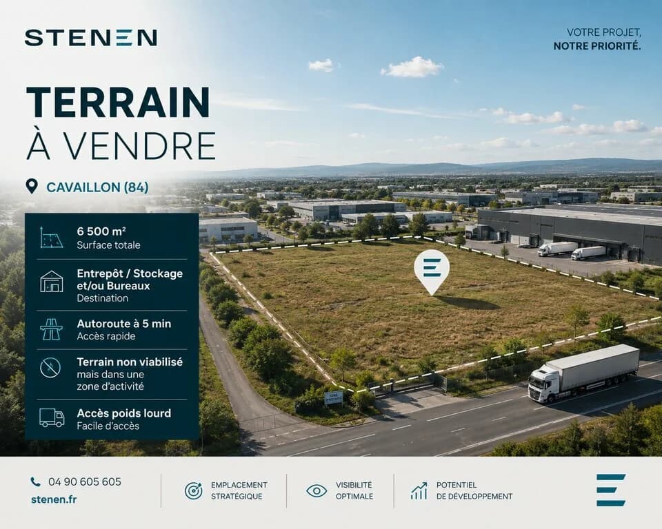 TERRAIN A VENDRE DE 6 599 M&sup2;