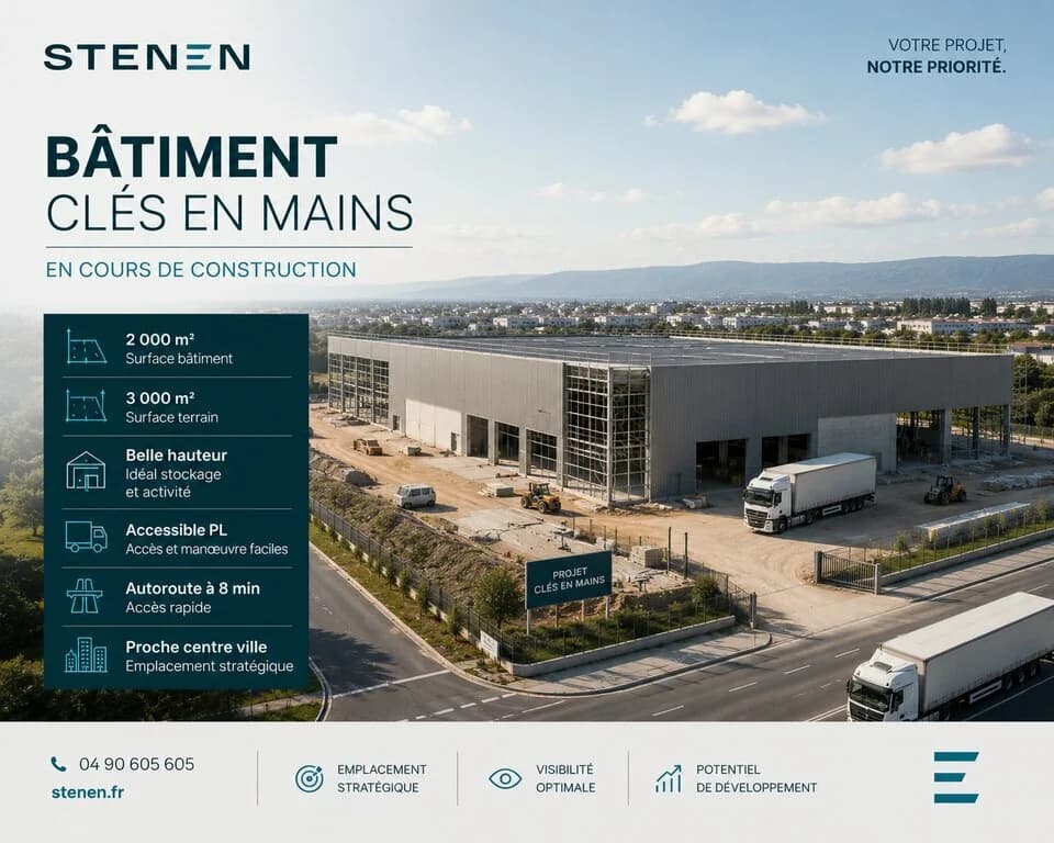 LOCAL D'ACTIVITE - ENTREPOT A VENDRE OU A LOUER DE 2 000 M²
